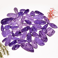Charoite naturelle AAA + de qualité Cabochon de pierres précieuses en vrac Matériau de quartz pour la vente en gros pour la fabrication de bijoux