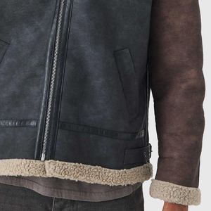 Veste d'hiver en cuir de mouton de qualité supérieure pour hommes avec doublure en fourrure douce fermeture à glissière solide et coupe saisonnière confortable - Product Image 5