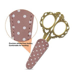 Ciseaux de broderie fantaisie plaqués or de 4.5 pouces à pointe fine Ciseaux de couture industriels Manche en acier lisse pour travaux d'art - Product Image 6