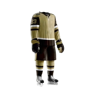Conjunto de equipo de práctica simple hecho a medida a granel para hombres, camisetas de hockey sobre hielo de malla Reversible sublimadas - Product Image 1