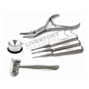 Juego de 6 Kit de cirugía oral de extracción Dental de acero alemán, elevadores Coupland, alicates Rounger de hueso, instrumentos quirúrgicos de amalgama CE - Product Image 1