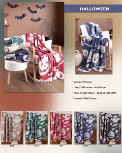 DAFNI BIG PAZAR Manta de Cama de Algodón 100% Transpirable, Tejido Jacquard Liso Teñido, con Borlas de Gamuza, 200x230cm, Tipo Piqué - Product Image 6