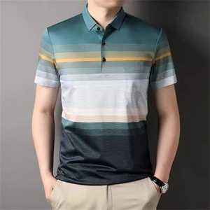 T-shirt polo à séchage rapide de haute qualité 100% coton imprimé polos pour hommes nouveau design élégant polos en gros - Product Image 3