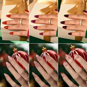 Herbruikbare Faux Ongles Nep Valse Nagels Met Lijm Groothandel Korte Zachte Gel 3d Luxe Design Handgemaakte Franse Pers Op Nagels En Gel - Product Image 2