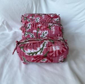 Handmade Vintage Block Print Cotton Case Set <b>Zipper</b> Closure | Eco-Friendly Durable Water Resistant Lining Pocketed Interior | - Product Image 3