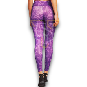 Leggings de yoga professionnels en spandex pour femmes XL sur mesure directement de l'usine pantalon actif sublimé de haute qualité taille élastique - Product Image 6