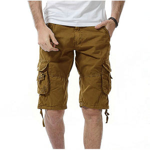 Chaud été nouveauté hommes coton mince Camouflage Cargo Shorts haute rue broderie taille élastique décontracté tricoté conception - Product Image 6