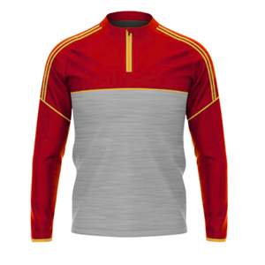 ซิปด้านบน GAA แบบปรับแต่งได้ซิปครึ่ง1/4ฟุตบอลผ้าเกลิควัสดุโพลีเอสเตอร์100% น้ำหนักเบาโลโก้ตามสั่ง - Product Image 2