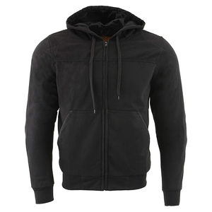 เสื้อฮู้ดดี้สำหรับขี่มอเตอร์ไซค์ ผ้าฝ้าย 100% ดีไซน์ทันสมัย ป้องกันอย่างมีสไตล์ พร้อมซับในเคฟลาร์เพื่อความปลอดภัย สวมใส่สบาย - Product Image 2