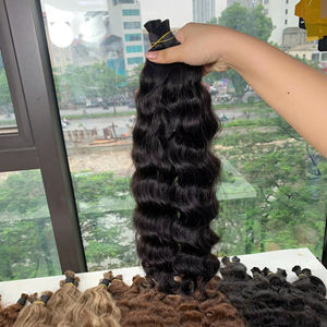 Prix usine réel humain vague naturelle cheveux en vrac couleur brune 100% extensions de cheveux humains vietnamiens de haute qualité - Product Image 1