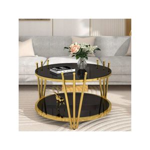 Đồng hồ kim loại tròn hàng đầu Bàn cà phê với chân sắt cho văn phòng nhà ăn khách sạn hoặc đồ nội thất phòng khách sử dụng - Product Image 4