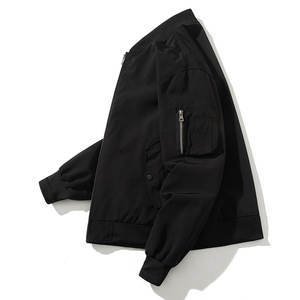 Blouson d'aviateur en toile coupe ajustée automne hiver 2022 pour hommes personnalisé coupe-vent respirant séchage rapide décontracté manches longues - Product Image 5