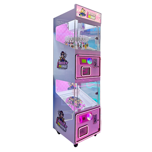 Bán buôn đồng tiền hoạt động mini vui chơi giải trí máy búp bê sang trọng Xoắn trứng thực phẩm đồ chơi Claw Crane máy - Product Image 1