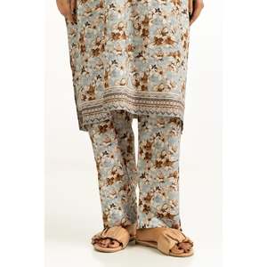 Conjunto de Dos Piezas para Mujer, Estampado Floral Azul Cielo, para Primavera/Verano, Tallas XS a 3XL, Ideal para la Oficina - Product Image 3