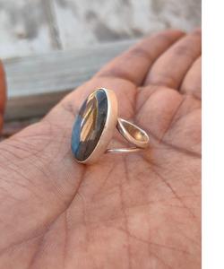 Labradorite Gemstone <b>Ring</b> 925 Sterling Silver Handmade Boho <b>Statement</b> Jewelry Elegant Bohemian Design Gift for Women Spiritual - Product Image 4
