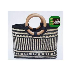 Porte-documents artisanal en jonc de mer pour l'organisation du bureau, le rangement du bureau et la décoration de l'espace de travail de style naturel - Product Image 5