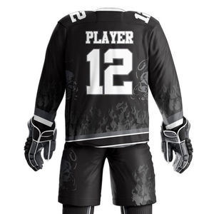 Uniformes de Hockey sobre Hielo con Camuflaje y Logotipo Personalizado 2026, Cómodos, Transpirables, de Secado Rápido, Sublimación de Poliéster, Ropa Deportiva de Equipo OEM - Product Image 5
