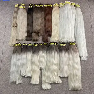 Bestseller extensão de cabelo, extensão de cabelo humano vietnamita 100%, cabelo macio, remy, virgem, cutícula alinhada, a granel