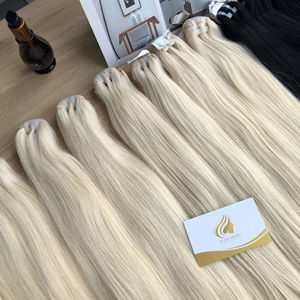 Extensions de cheveux vierges vietnamiens 100% réels, cuticules alignées, style ondulé, couleur claire, 8-32 pouces, 100 grammes, extensions vierges en vrac - Product Image 1