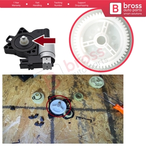 มอเตอร์ตัวปรับกระจกหน้าต่าง BWR1043 พร้อมเฟืองลูกกลิ้ง สำหรับ 3 5 6 CX-7 CX-9 RX-8 G22C5858 - Product Image 5