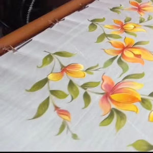 Sari Ajustable de Algodón Tejido Estampado - Diseño Moderno Ligero con Bordado Intenso para Uso Casual de Verano - Product Image 6