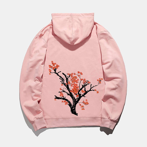 <b>Pink</b> Hooded <b>Sweatshirt</b> Regular Fit Solid Color Casual Pullover with Front Pocket Autumn Wear Unisex Fleece Knitted - Product Image 3