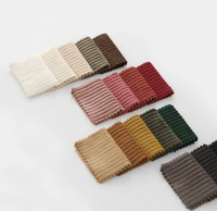 Tissu d'ameublement de canapé en velours côtelé 100% polyester Hometextile pour voiture