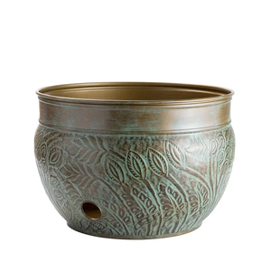 Pots de tuyau en métal décoratifs de concepteur faits à la main en plein air de jardin grands pots de tuyau nouveaux pots de tuyau de luxe de concepteur anti-fuite - Product Image 2