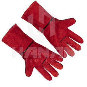 Gran descuento en pedidos a granel, guantes de trabajo de soldadura de alta resistencia, guantes de seguridad de cuero ignífugos y resistentes al calor para uso industrial - Product Image 6