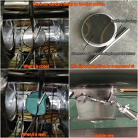 RVS 5000L Dubbelband Voedselveilige Poedermenger met Motor voor Thee Koffie Kruiden Supplementen Droge Poeder
