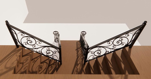 Los pasamanos de las escaleras, combinados con las únicas barandillas interiores de hierro, aportan durabilidad, belleza y lujo al espacio vital. - Product Image 3