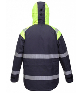 เสื้อกั๊กนิรภัยแบบมีไฟ LED ANSI Class 2 พร้อมโลโก้สั่งทำพิเศษ สำหรับผู้ชาย ใส่ทำงานในฤดูหนาว ปี 2025 - Product Image 3