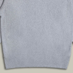 Men's High Quality 100% Cotton <b>Grey</b> & Black Color <b>Sweatshirt</b> Eco-Friendly Breathable Knitted Top for Autumn Winter Formal - Product Image 3