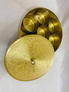 Pure Brass Masala Spice Box Durable Eco-Friendly Leak Proof Decorative Kitchen Cabinet <b>Storage</b> for Home Restaurant Wholesale - Product Image 6