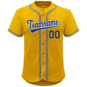 Uniforme de béisbol de malla con botones personalizado de alta calidad, uniforme de béisbol transpirable para hombres y equipos juveniles - Product Image 5