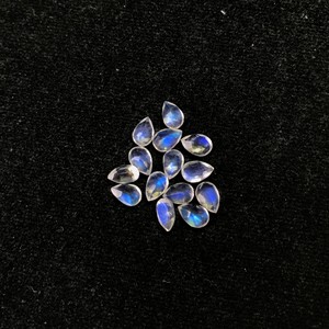 5x7mm naturel arc-en-ciel pierre de lune haut AAA qualité lâche poire à facettes coupe pierre précieuse bleu IGI certifié traité thermiquement en vrac en gros - Product Image 5