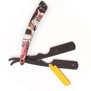 Mejor Empresa Pissco: Navaja de Afeitar Recta Plegable de Acero Inoxidable para Barbero, Cuchilla de Afeitar Plegable - Product Image 5