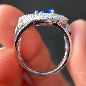 Nouveau personnalisable 12,3,4,5 Ct DEF VVS diamants blancs cultivés en laboratoire 10K 14K 18K Solitaire bague de fiançailles en or pour les fêtes - Product Image 6