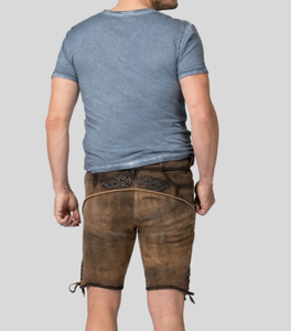 Custom Lederhosen for <b>Men</b> Goat Suede <b>Leather</b> Lederhosen for <b>Men</b> Custom Color - Product Image 5