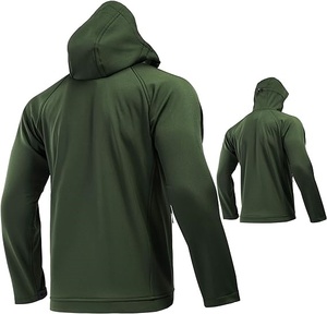 แจ็กเก็ตมีฮู้ดสำหรับผู้ชายเสื้อแจ็คเก็ตผ้านิ่มกันน้ำสำหรับวิ่งปีนเขาเสื้อแจ็คเก็ตสำหรับผู้ชาย - Product Image 4