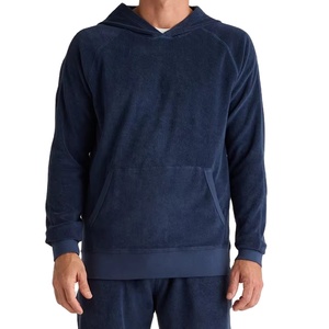 Sweats à capuche d'hiver personnalisés avec poches Sweat à capuche en molleton de coton biologique pour hommes Séchage rapide Respirant - Product Image 2