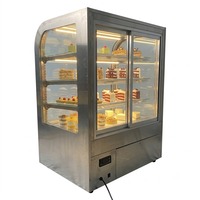 Vitrine Réfrigérée Carrée en Verre Haute Performance pour Présentation de Desserts et Gâteaux – Idéale pour Table Basse – Offre Spéciale