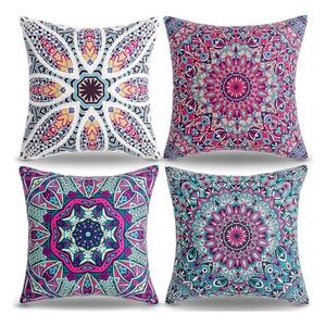 Triple Toned Mandala Artistic 100% Organic Cotton GOTS Certificate Digital Printed Home Decoration Patchwork Throw Cushion <b>Cover</b> - Product Image 6