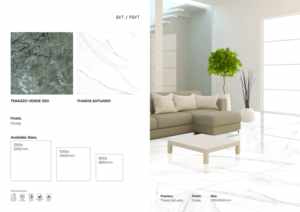 Dalles de sol et de mur en porcelaine brillante 1200x1200 Espaces de vie de luxe - Product Image 4