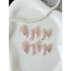 Swan Kiss - Adhesivos Elegantes para Uñas con Diseño de Beso de Cisne para Mujer - Product Image 3