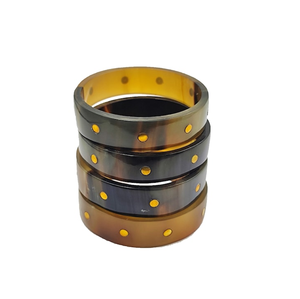 Vente en gros de bracelets légers en corne de buffle, bijoux fantaisie faits à la main avec cornes de boeuf polies, bracelets tendance - Product Image 3