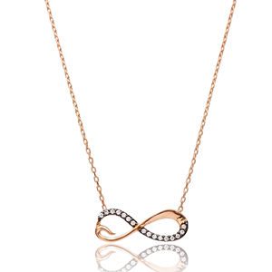 Design infini collier à breloques en pierre de Zircon turc fabriqué à la main vente en gros pendentif en argent Sterling 925 pour femme - Product Image 1