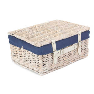 <b>White</b> 41 cm <b>Wicker</b> <b>Basket</b> - Product Image 4