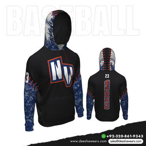 Sudadera con Capucha de Béisbol para Equipo, Estilo Pullover, Uniforme Deportivo, Cálida para Invierno, Transpirable, de Secado Rápido, Absorbe la Humedad, Deesha Wears - Product Image 5