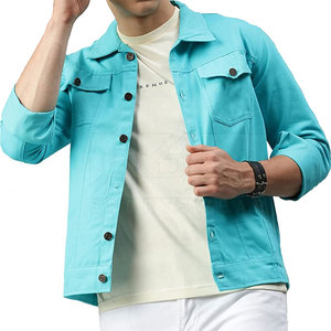 INDEX SPORTSWEAR Fabrication en usine Nouvelle arrivée Veste en jean à manches longues pour homme 100% coton Coupe-vent Personnalisé Vente en gros - Product Image 1